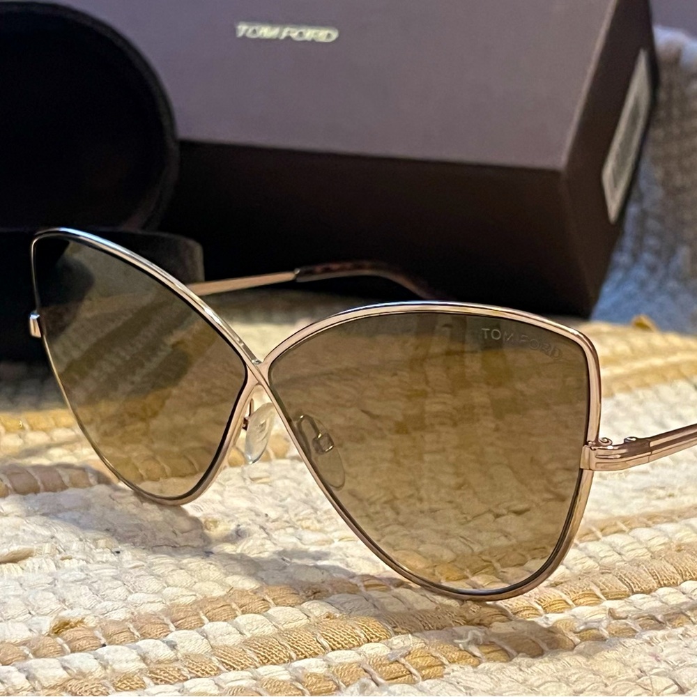 Tom Ford Marcolin Group Metal Cateye Sunglasses Authentic